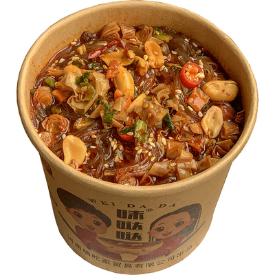 酸辣粉味哒哒泡面河南桶装速食
