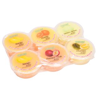 马来西亚进口cocon可康含椰纤果17%芒果味草莓荔枝味百香果冻