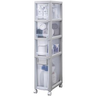 卫生间夹缝置物架浴室洗衣机收纳柜储物柜神器厕所马桶侧边窄柜子