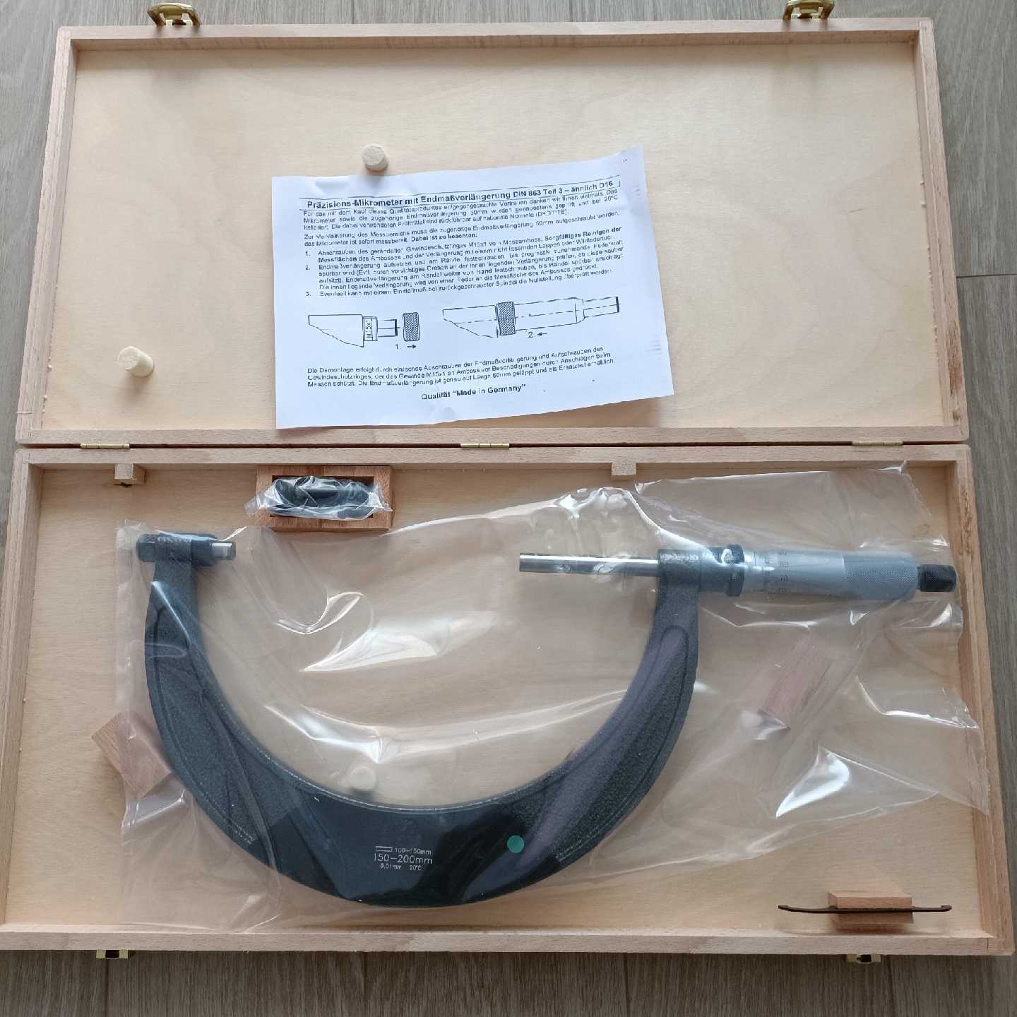 【议价-可维修】Hartig外径千分尺100-200mm，带加长量件 /二手均