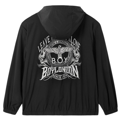 BOYLONDON夏季防晒衣防紫外线男女同款印花休闲潮牌外套N23003