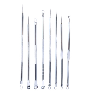粉刺针套装细胞夹去黑头镊子一次性挑挤痘痘清刮闭口排祛痘工具