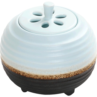 陶瓷电子香薰炉定时调温熏香炉檀香木屑香丸精油电香炉插电家用