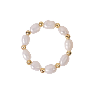 《露珠环》法式轻奢天然淡水珍珠戒指小众设计感冷淡风时尚食指戒