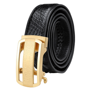 CaecnKoen皮带男款鳄鱼皮高档品牌真皮腰带男裤带送男友送老公潮