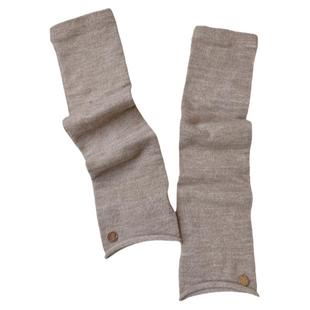 秋冬纯色百搭针织长款堆堆袖女保暖护臂露指袖套遮手臂套袖防寒潮