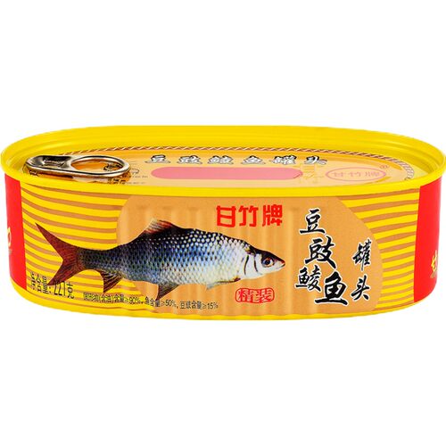 甘竹牌 甘竹官方 豆豉鲮鱼罐头鱼227克鱼干小吃下饭菜储备
