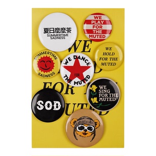 SOD Co.x 夏日麽麽茶 巡演徽章Pin 胸针配饰组合