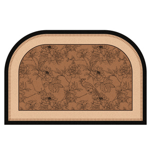 丝圈入户门地垫中古风高级感耐脏防滑家用门口进门脚垫可裁剪垫子