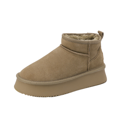 厚底雪地靴女2025新款巨好看鞋子