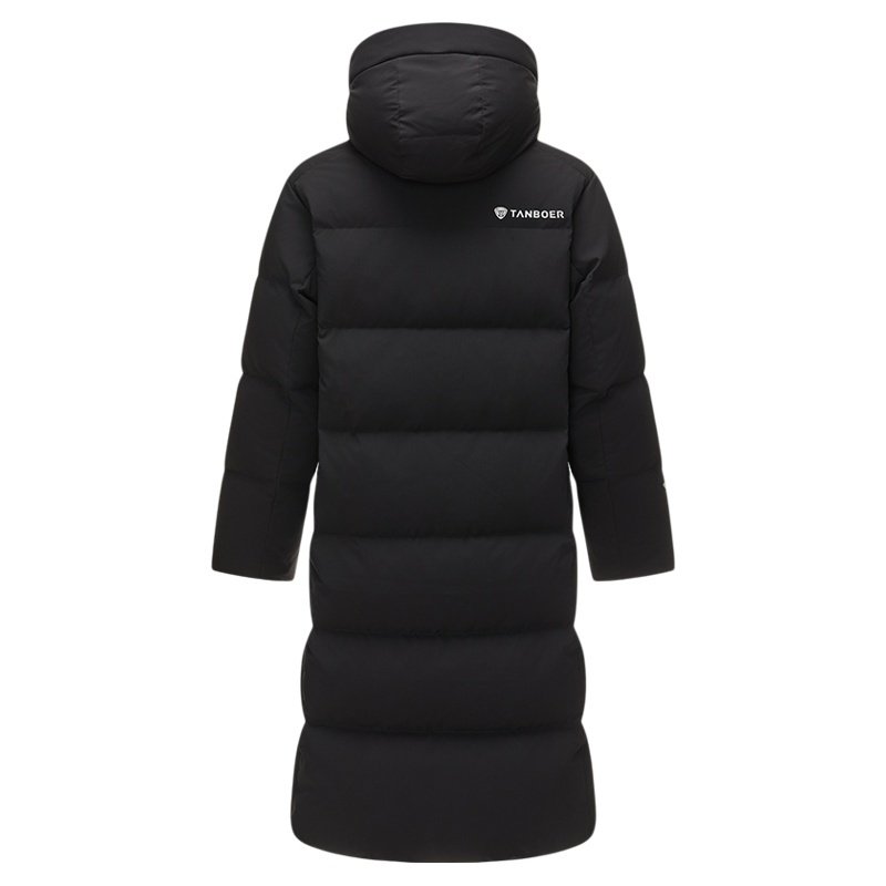 坦博尔2025冬季新款男士泡芙羽绒服过膝长款