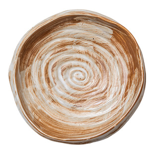 三足碗日式餐具中古风粗陶碗早餐碗高颜值水果碗特别好看的高级碗