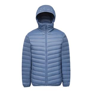 轻薄羽绒服男士连帽短款大码中青年白鸭绒秋冬保暖休闲轻便外套潮