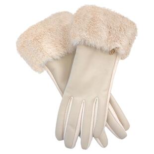 皮质保暖手套女士冬季加绒加厚骑行防风防寒开车电动车手套可触屏