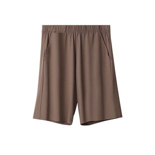 CarreKenbt男士睡裤冰丝感夏季家居裤休闲运动纯色棉质宽松短裤男