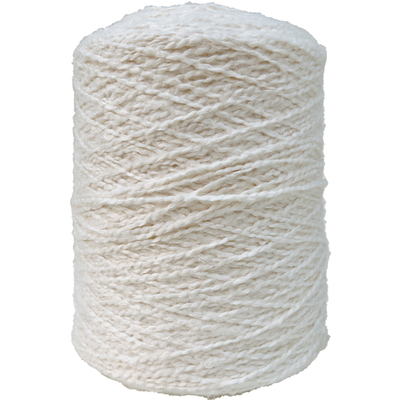 可钩可织可手染中粗白色波浪纱