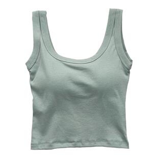 黑色小背心女内搭春夏短款无袖t恤美背打底纯棉u领吊带上衣外穿