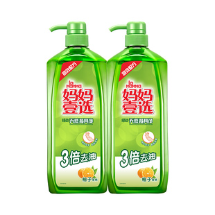 妈妈壹选食品用洗洁精家庭装餐具净洗餐具蔬果1.28kg实惠大瓶装