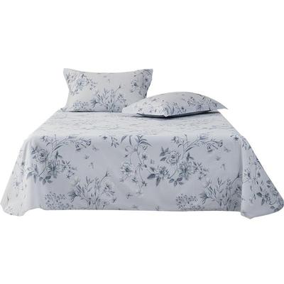 水星家纺140/100/60支长绒棉床单单件全棉被单纯棉素色床罩床品