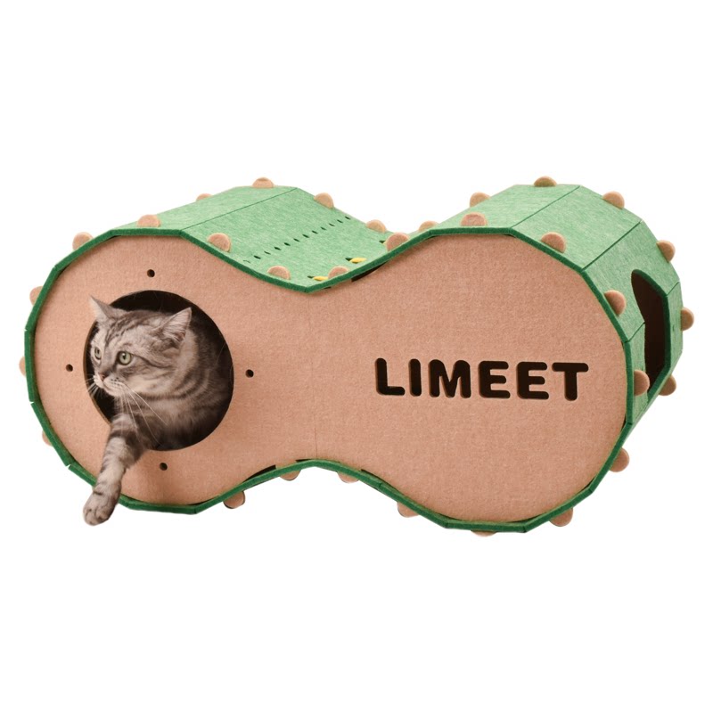 花生隧道猫钻洞躲藏玩具游乐园躲避屋猫洞毛毡猫抓板猫房子躲猫猫