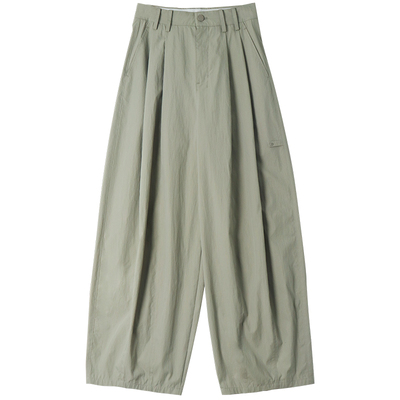 鹿与飞鸟“森遇”拯救穿搭微弧宽松山系夏季工装休闲裤5023阔腿裤