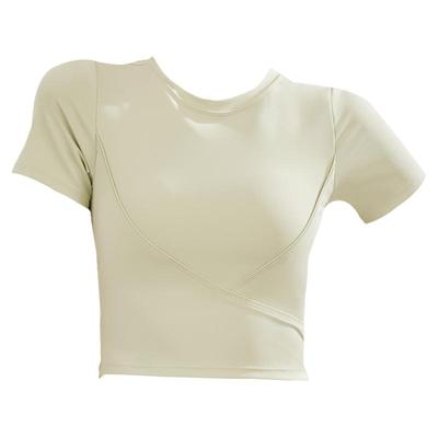 neverme短袖修身带胸垫运动短袖