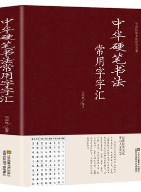 正版包邮 硬笔书法 钢笔字典成人楷书行书隶书草书篆书魏碑繁体书法技法入门艺术中国传世书法大全集正版书籍硬笔字贴大字典书籍