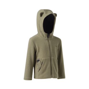 【清仓】迪卡侬儿童摇粒绒外套男女童春秋连帽抓绒保暖上衣KIDC