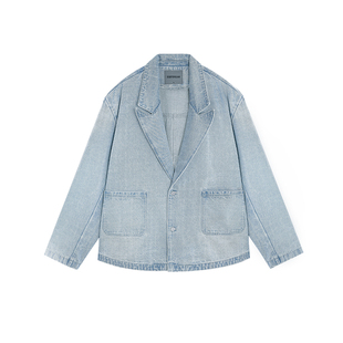 BODYDREAM情侣牛仔夹克西服外套休闲复古做旧宽松西装/牛仔裤套装