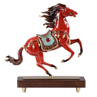马到成功全铜马摆件生肖马客厅办公室酒柜桌面装饰品公司开业礼物