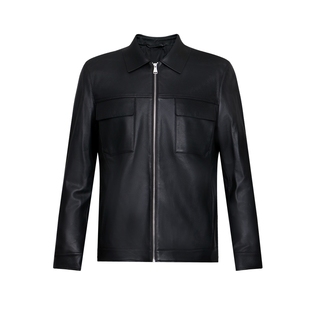 【雷总同款穿搭】迪柯尼高级感棕色系绵羊皮夹克1034工装皮衣外套