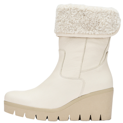 精致毛绒滚边休闲时装靴