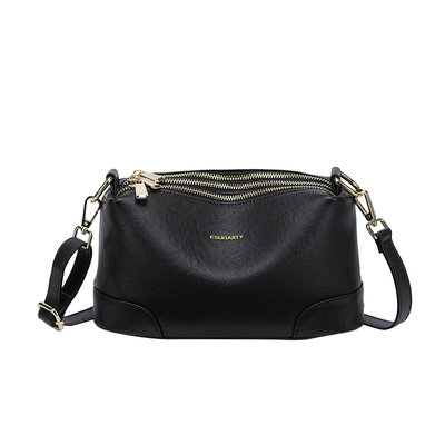 真皮斜挎包女式2025新款大容量多层女士腋下包高级感单肩包秋冬季