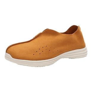 长立养生鞋中国风僧鞋舒适罗汉鞋复古中式一脚蹬禅修鞋男女居士鞋