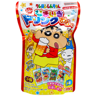 现货 日本食玩蜡笔小新DIY自制啤酒杯饮料小玩具儿童礼物