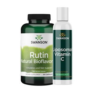 Swanson斯旺森芦丁维生素P脂质体VC液体150ml缓解过敏性鼻窒