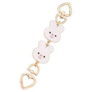 适用于蔻驰麻将包兔子链条改造包带装饰链子配件DIY包带延长链子