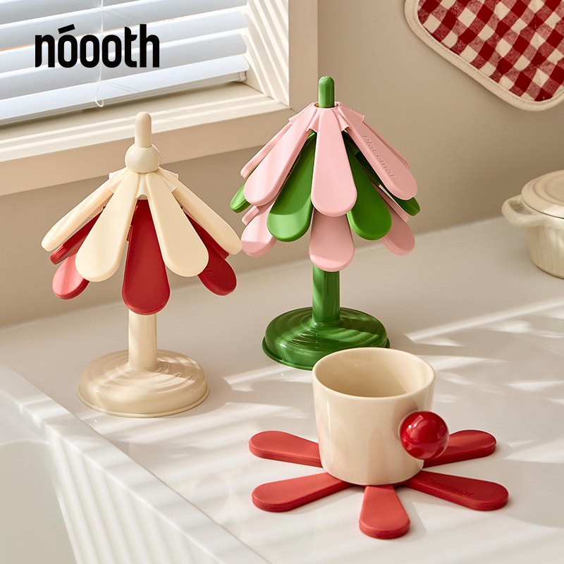 诺室创意圣诞树隔热垫防烫耐高温餐桌碗盘垫家用高级感杯垫沥水垫