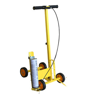 L型转向油漆划线车工厂仓库画线机车位球场跑道划线器道路划线漆