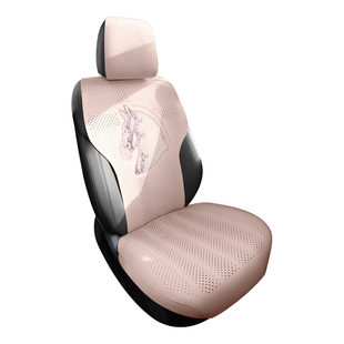 汽车坐垫翻毛皮四季通用座套26新款网红卡通女神款透气马鞍垫座垫