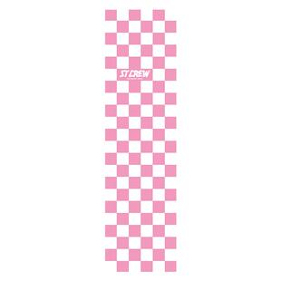 STC 专业耐磨防滑细砂进口双翘滑板砂纸不掉砂蓝白格火焰滑板砂