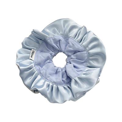 芭蕾风褶皱花边双层大肠发圈甜美