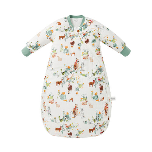 cutelife【轻羽】竹棉婴儿睡袋秋冬小月龄一体式加厚防寒宝宝A类