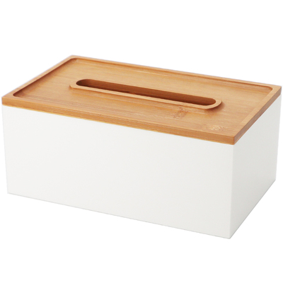 竹白家居桌面纸巾盒客厅抽纸盒