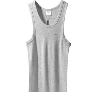 七匹狼纯棉背心男士100%全棉打底汗衫内穿搭跨栏秋冬运动螺纹健身