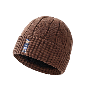 儿童帽子秋冬保暖男童女童羊毛针织帽护耳加厚冬天防风防寒毛线帽