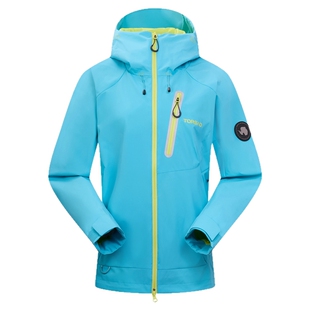 【山行2.0】探路者三防外套户外弹力防风防泼上衣男女粉色软壳衣