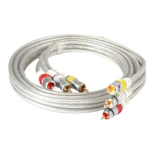 秋叶原三对三3对3视频线莲花AV线音频线dvd线机顶盒子老电视机信号连接高清晰红黄白三色插头rca连接线延长线