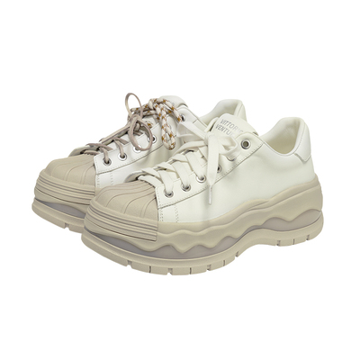 【孟子义杨超越同款】VITTORIOVENTURA薇薇燃 牛皮运动厚底板鞋