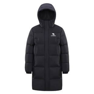 骆驼户外三防羽绒服冬季新款女款男款中长款远红外发热升温面包服